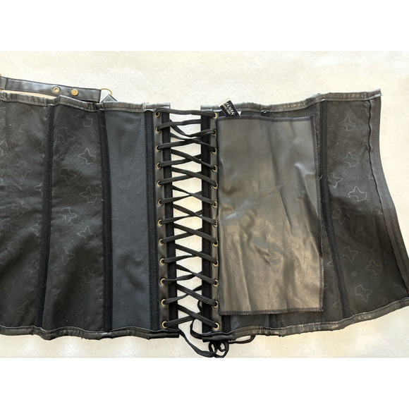 Charmian Skull Bones Red‎ Black Corset Gothic Steampunk Valentine Costume 5XL - Picture 5 of 16